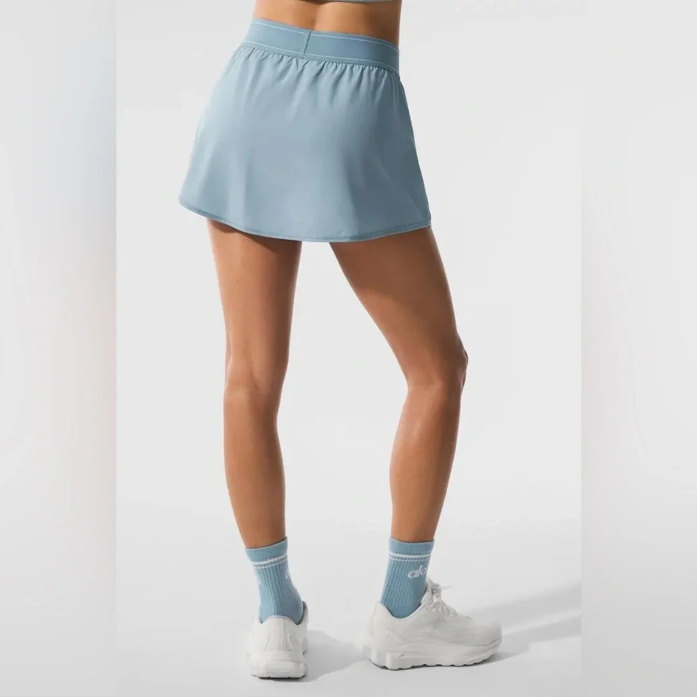 Alo Yoga Match Point Tennis Skirt Celestial Blue XXS